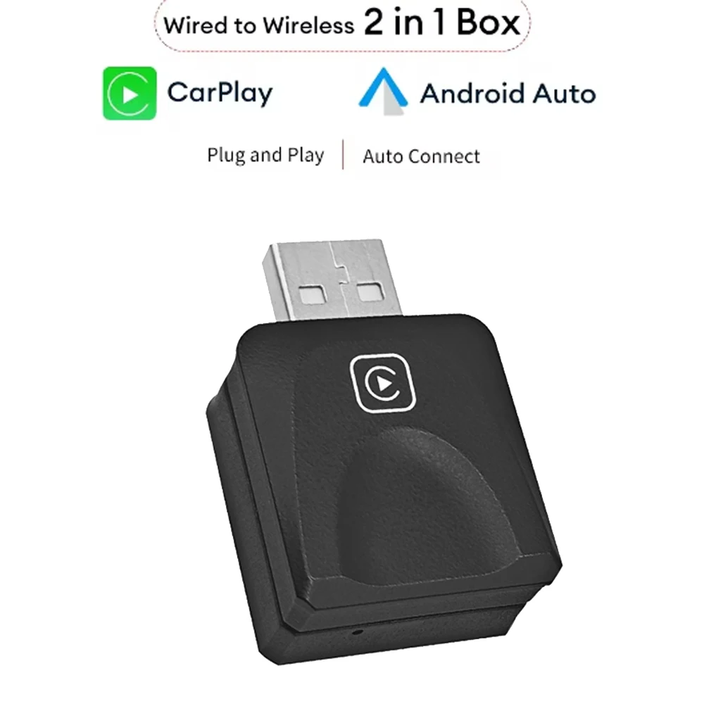 Kebidumei NEW Wireless CarPlay Android Auto Wireless Adapter Smart Mini Box Plug And Play WiFi Fast Connect Universal For Nissan