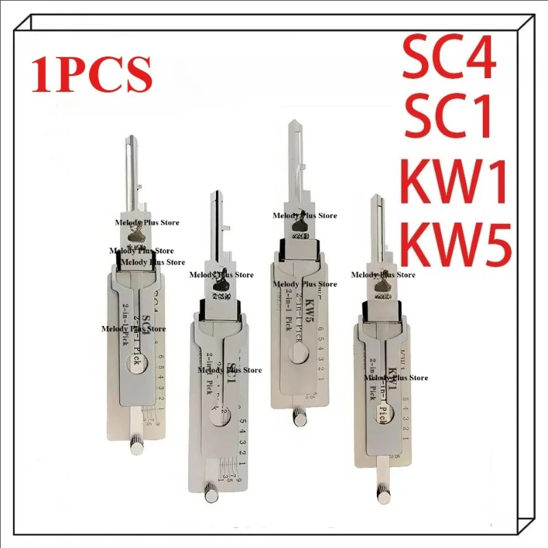 1PCS High Quality KW1 KW5 SC1 SC4 LISHI 2in1 Pick Tool for Kwikest Schlage Lock Civil Lock Core Locksmiths Tool Door Open Tool