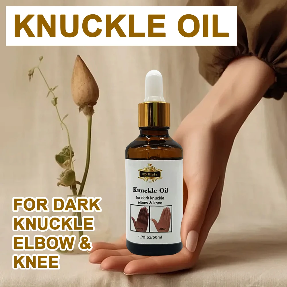 5D Gluta Knuckle Whitening Oil Remove Dark Spots on Fingers，Knees，Elbows Thighs Skin Brightening Serum