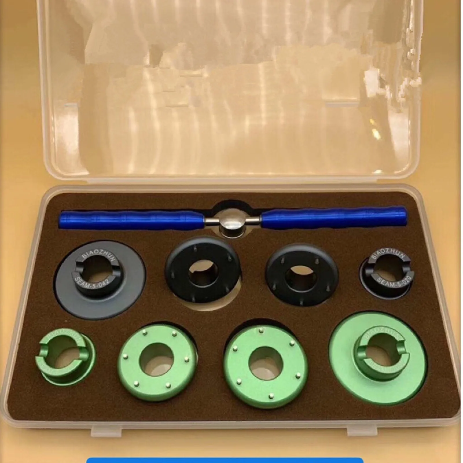 9-in-1 Grooved 5&6 Pin Dies Luxury Watch Back Case Remover For Omega  8 Grooved Opener Tool For 5700 Watch Case Opener & Closer