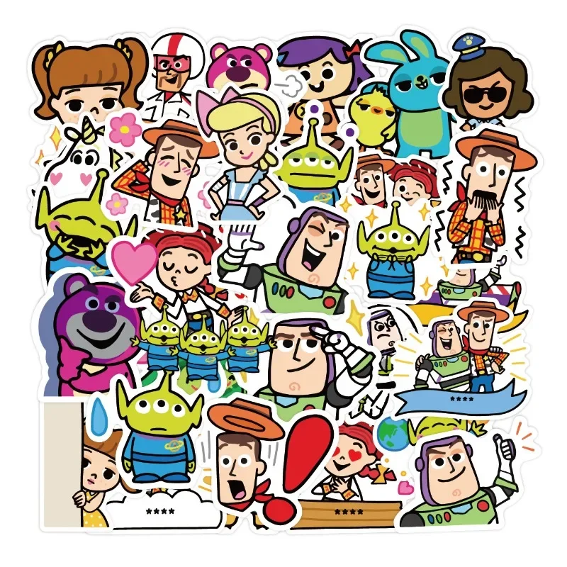 50 Stück 8 Sets Kawaii Animationsfilm-Graffiti-Aufkleber zur Dekoration von Gepäck, Telefon, Gitarre, Scrapbook, Tasse, Auto, klassisches Kinderspielzeug – Detail 8