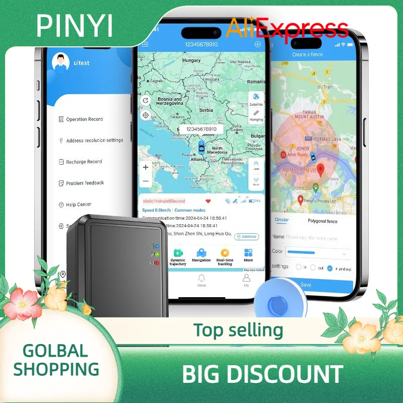 ZOOBII P8-W Mini 4G省電力モードGPSトラッカー ワイヤレスデバイス ポータブルGPSトラッカー 強力マグネット付き