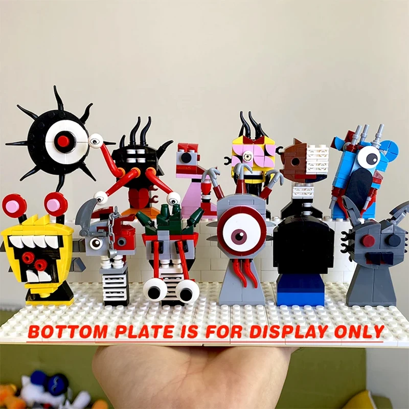 Figurines d'action Parasite, blocs de construction, jouets Sprunkie foncé d'horreur, briques Oren Wenda, jouets assemblés pour enfants, cadeau de noël et de pâques