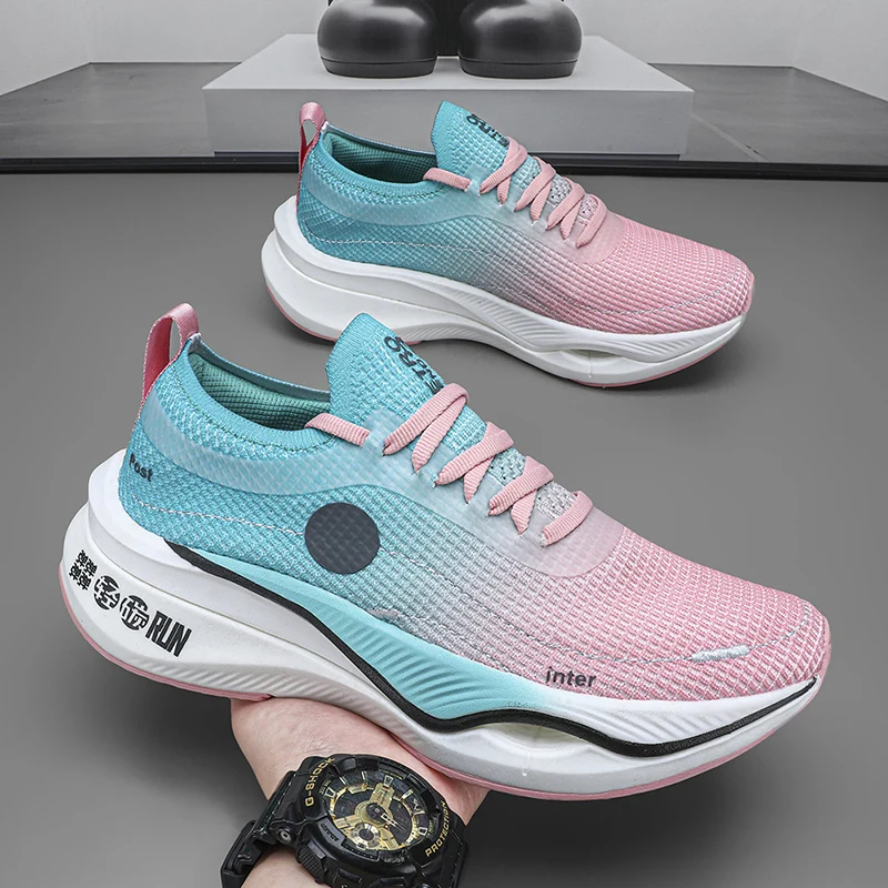

New Men Running Shoes Casual Jogging Breathable Blade Fashion Comfortable Lace-up Walking Sneakers Leisure Loafers Brand Outdoor