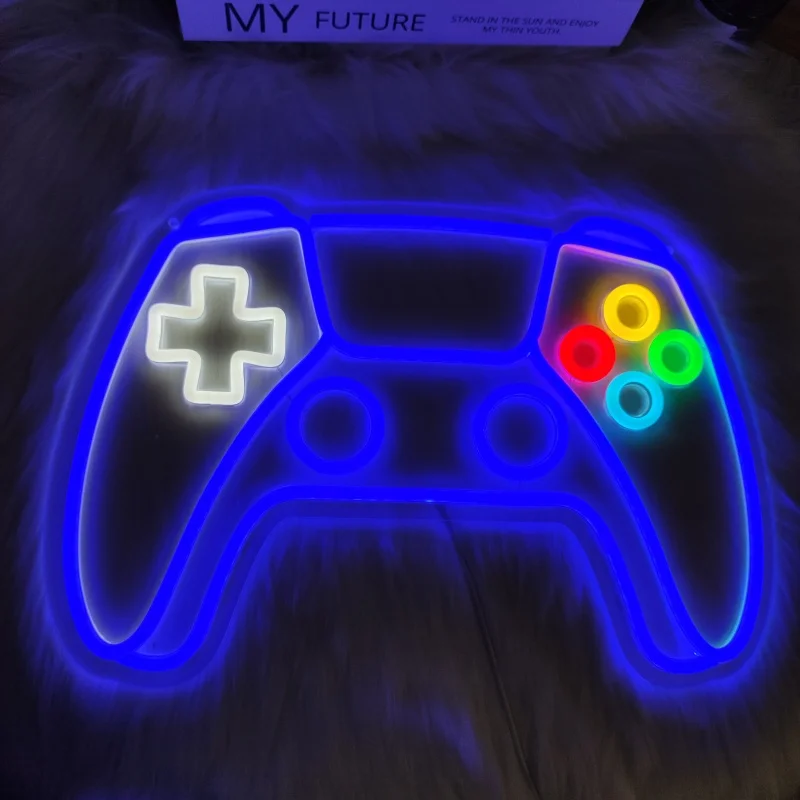 Game Controller Neon Sign Gamer Gifts for Teen Boys Room Decor LED Neon Lights Signs for Bedroom Game Room Man Cave Wall Decor