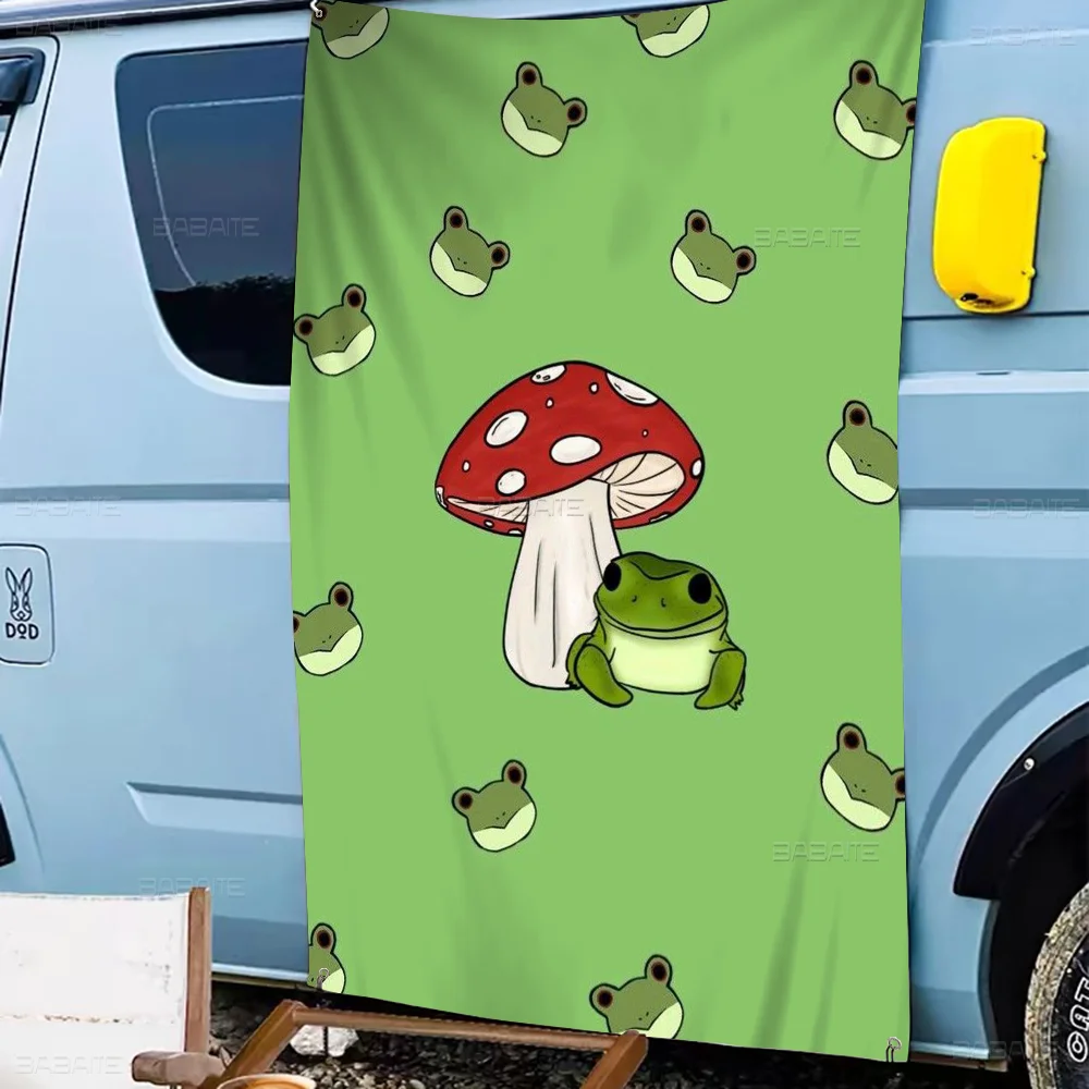 Cute Mushroom Frog Retro Flags Multiple Choice Living Studio Booth Interior Decoration Banner