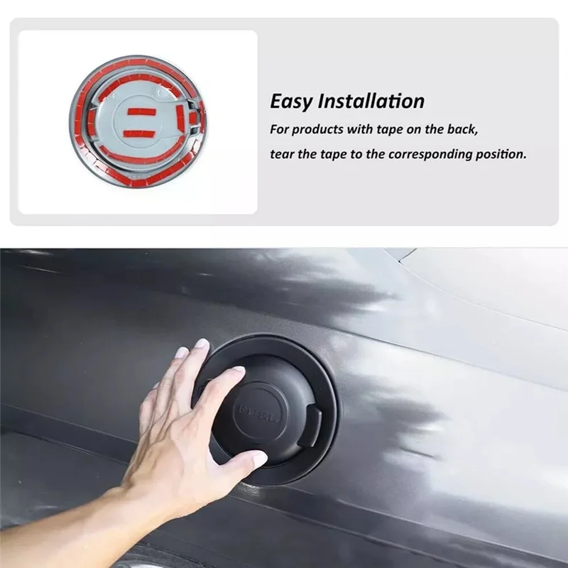 

ABS Gas Tank Cap Fuel Filler Tank Cap Petrol Tank Cover Trim For Dodge Challenger 2009-2024+ Fuel Filler Cap Sequins