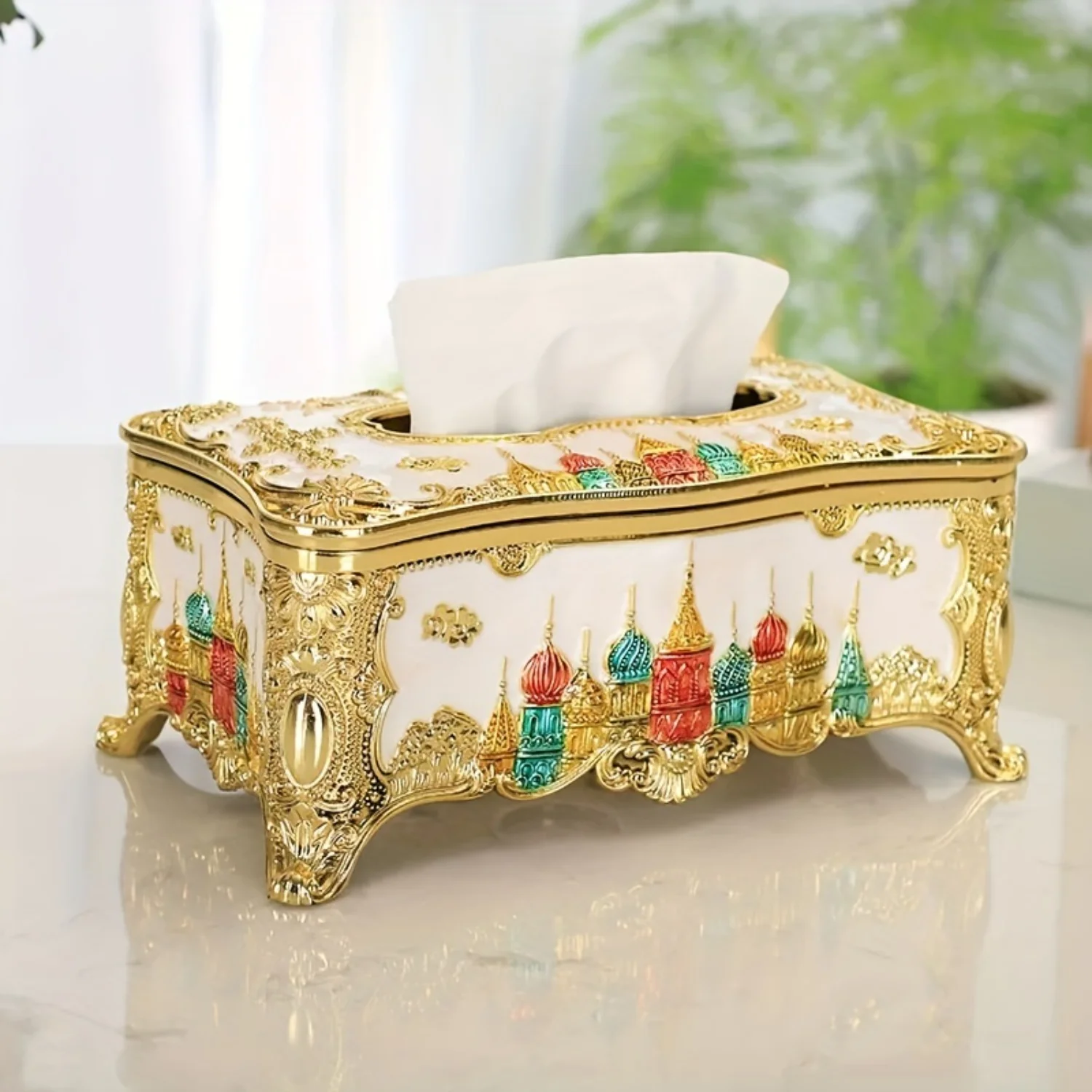 Luxurious and Elegant Castle Tissue Box - Perfect for Home, Living Room, Dining, KTV, Hotel & Club Bathroom