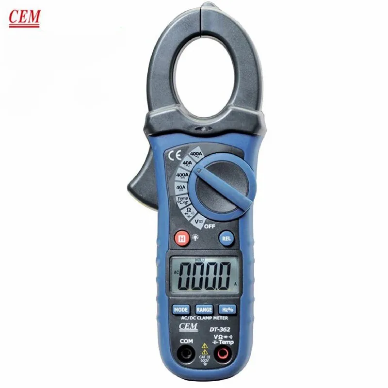 DT - 362 AC/DC Clamp Meter, Multifunctional Digital Clamp Multimeter for Current Voltage Measurement