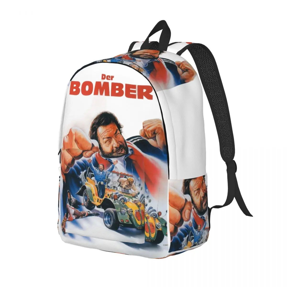 Bomber Italian Actor Movie Terence Hill Backpack Middle High College School Student Bud Spencer Bookbag Men Women Daypack