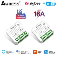 Tuya Zigbee / Wifi MINI 16A Smart Switch 2-Way Control Switch Smart Life Breaker Works With Alexa And Google Home Yandex Alice