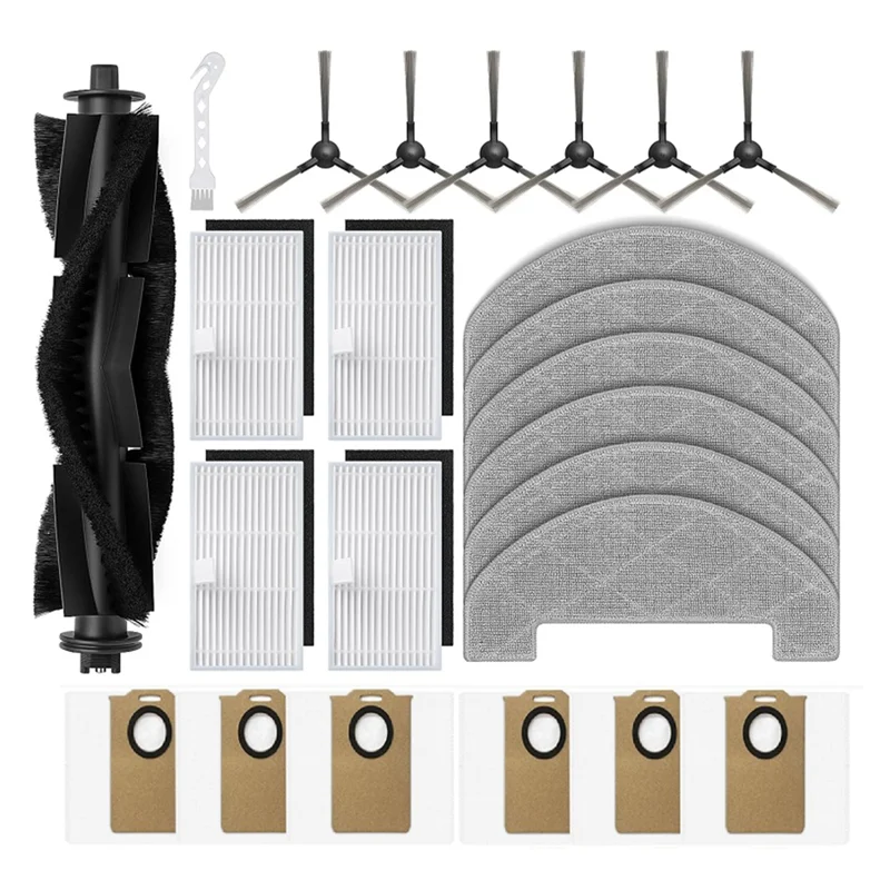 Для робота-пылесоса MONSGA MS1 MAX, основная боковая щетка, фильтр Hepa, швабра, мешок для пыли, аксессуары-A77G