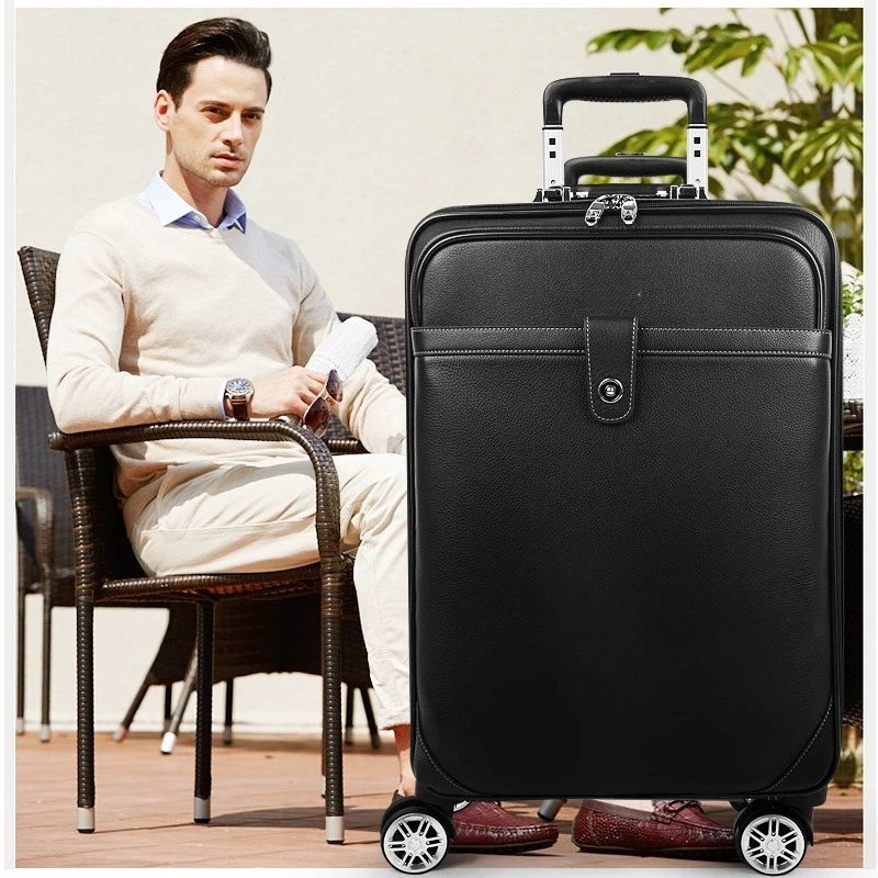 Business suitcase Travel suitcase Men's and women's suitcase Universal wheel boarding password case Large capacity trolley case