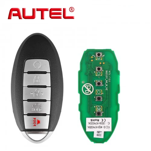 1PCS IKEYNS005AL Telecomando Intelligente Universale Chiave 5 Pulsanti Per Nissan Lavoro Per Autel Smart Key Per KM100 IM508 IM608 KM100E