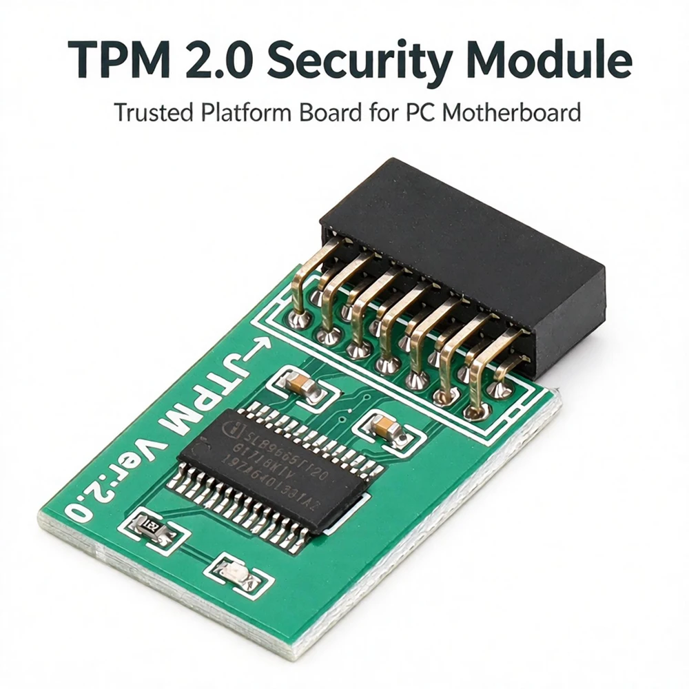 MSI Green LPC-14 Pin TPM Security Module, Suitable for Windows 11 Upgrade Testing