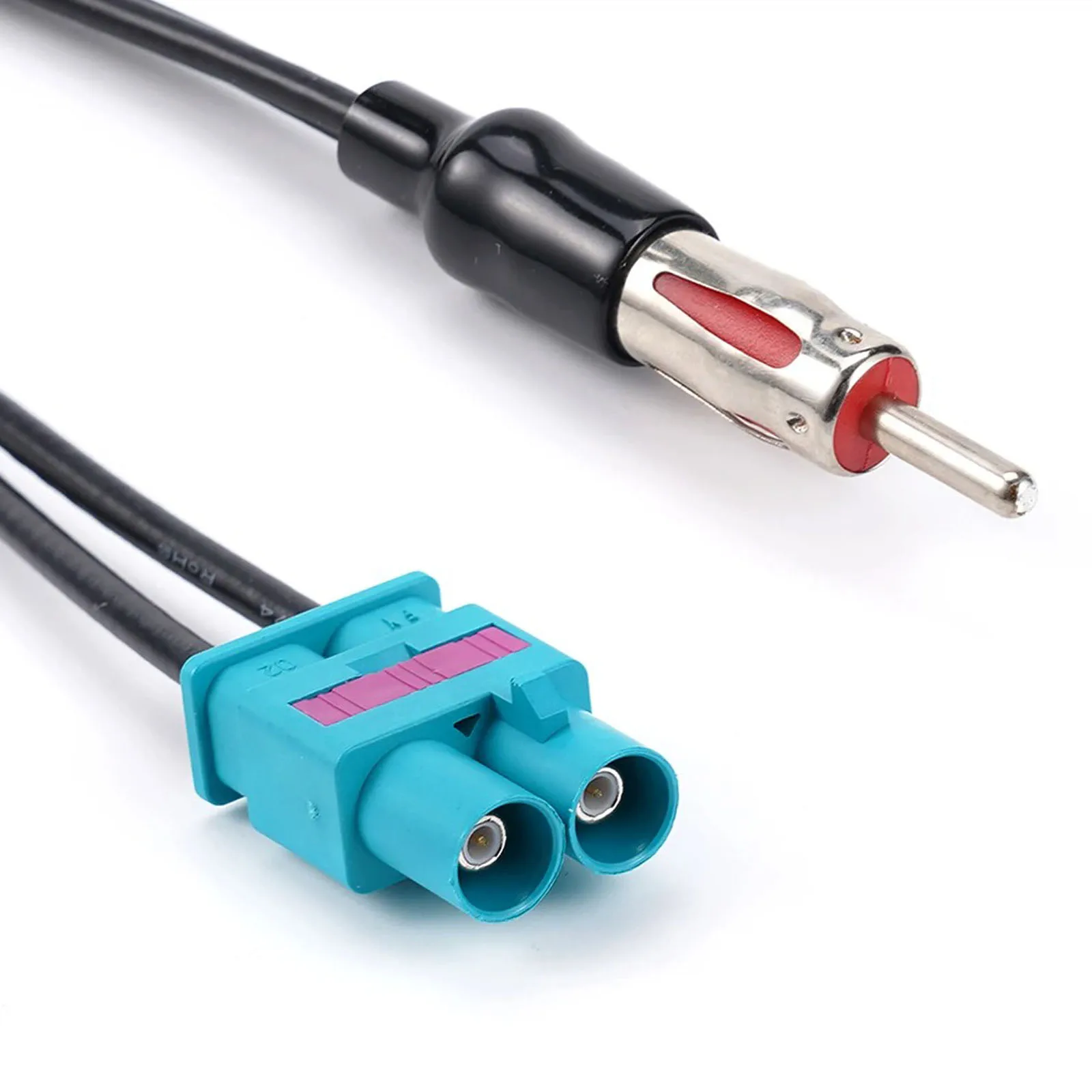 1 قطعة سيارة الصوت مهائي كابلات هوائي ذكر مزدوج فقرا-دين ذكر الجوي لأودي/فولكس فاجن/فولكس واجن إلكترونيات السيارات #5