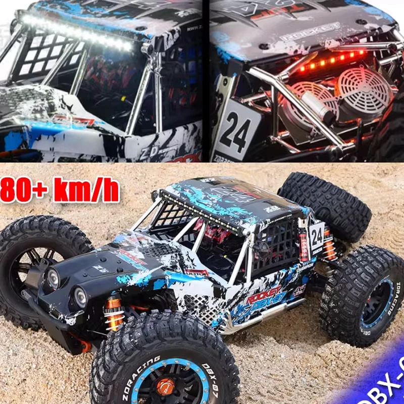

ZD Racing DBX-07 1/7 SCALE 4WD 6S Brushless 80km/h High speed Remote Control Electric Desert Off road Climbing Vehicle Model
