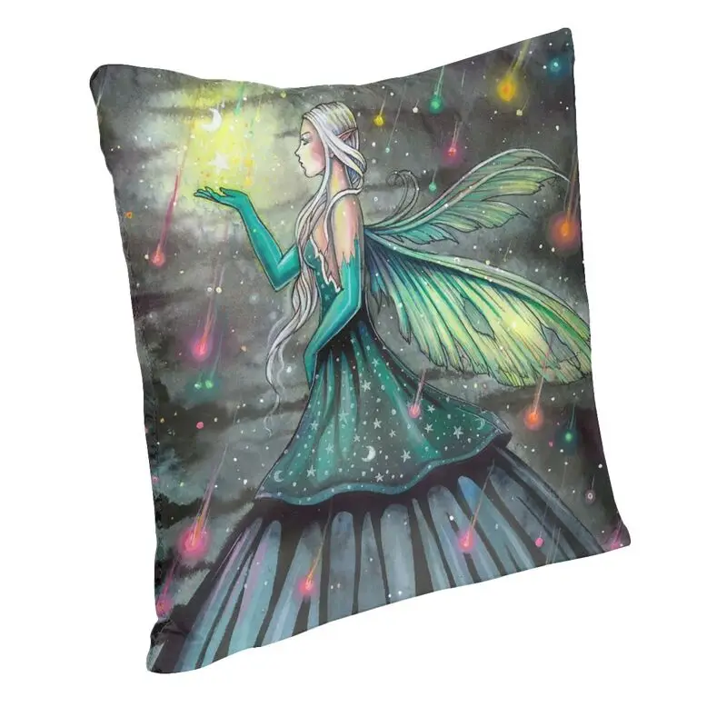 Star Showers Fairy Fantasy Artwork By Molly Harrison Pillow Case Decoration Cute Cushions for Sofa Square Pillowcase