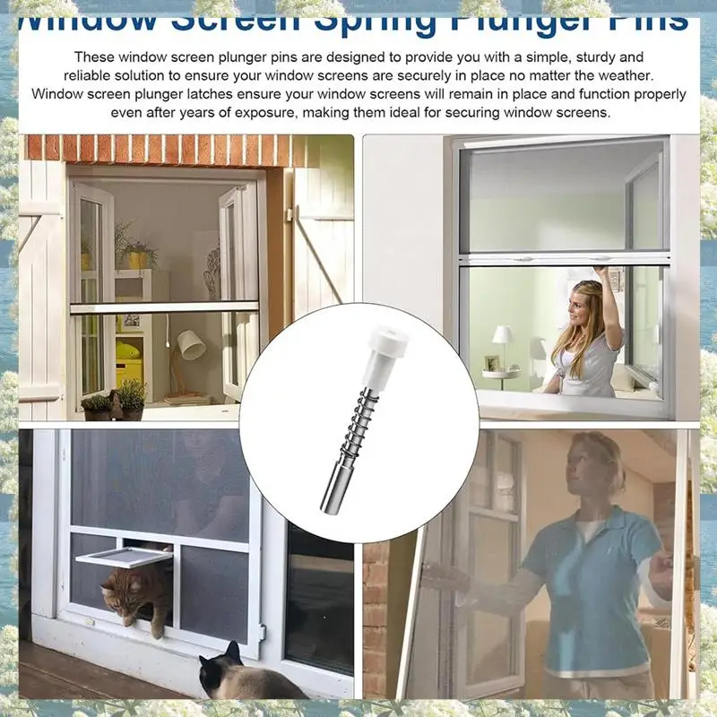 Новинка-30 шт. плунжерные защелки для оконного экрана 5/32 дюйма X 1-1/2 дюйма, для алюминиевых оконных экранов, зажимы для защелок-конфлера