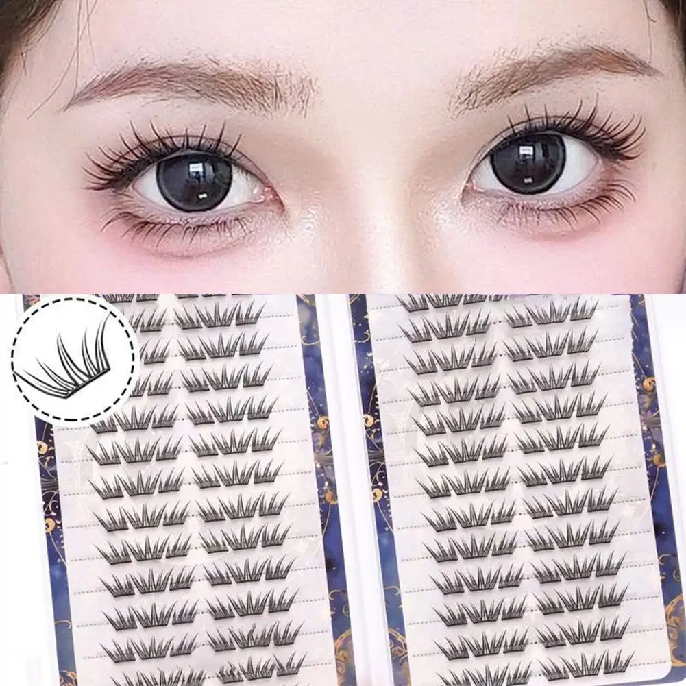Lacrime blu Ciglia finte Coreano Fai da te Manga Estensione ciglia Ciglia finte Fai da te Estensione ciglia finte Strumenti per il trucco Enla