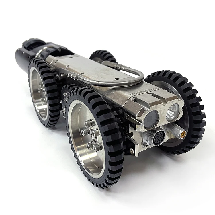 IP68 impermeable CCTV 2/4MGP 360 grados de rotación drenaje de alcantarillado cámara CCTV para inspección de tuberías longitud máxima en 150M