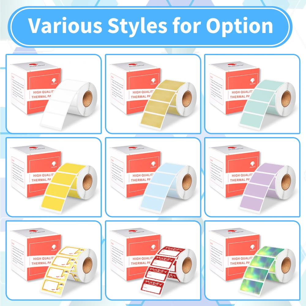 Itari Thermal Sticker Label for M110/M100/M108/M220/M250/M221/M102 Label Printer, 1.97"x1.18"(50x30mm), 230 Labels/Roll