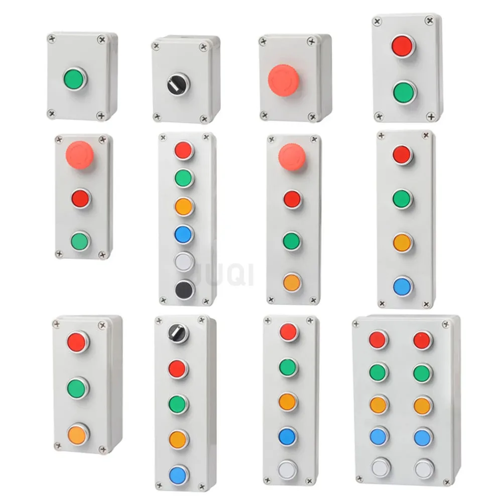 Indoor and outdoor button box Emergency stop start switch Power reset alarm iron door elevator motor Electrical control box