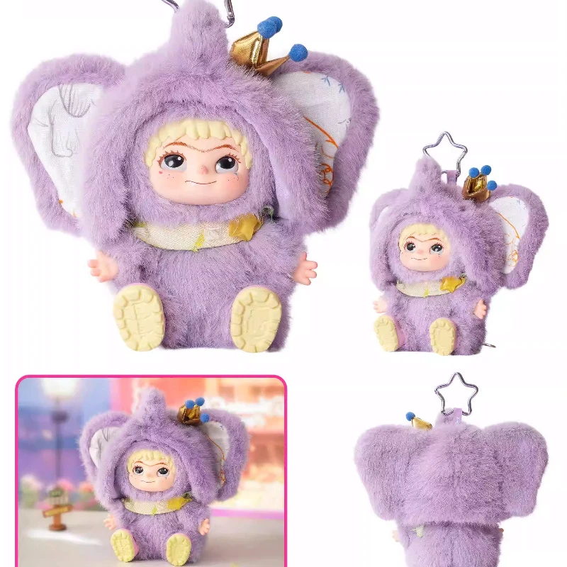 أرنب على شكل قلب متوفر في المخزون منتج جديد حصريًا من Miniso بطاقة معلقة كوكو ليوبارد طفل كبير هدية تزيين دمية الملاك القطيفة #2