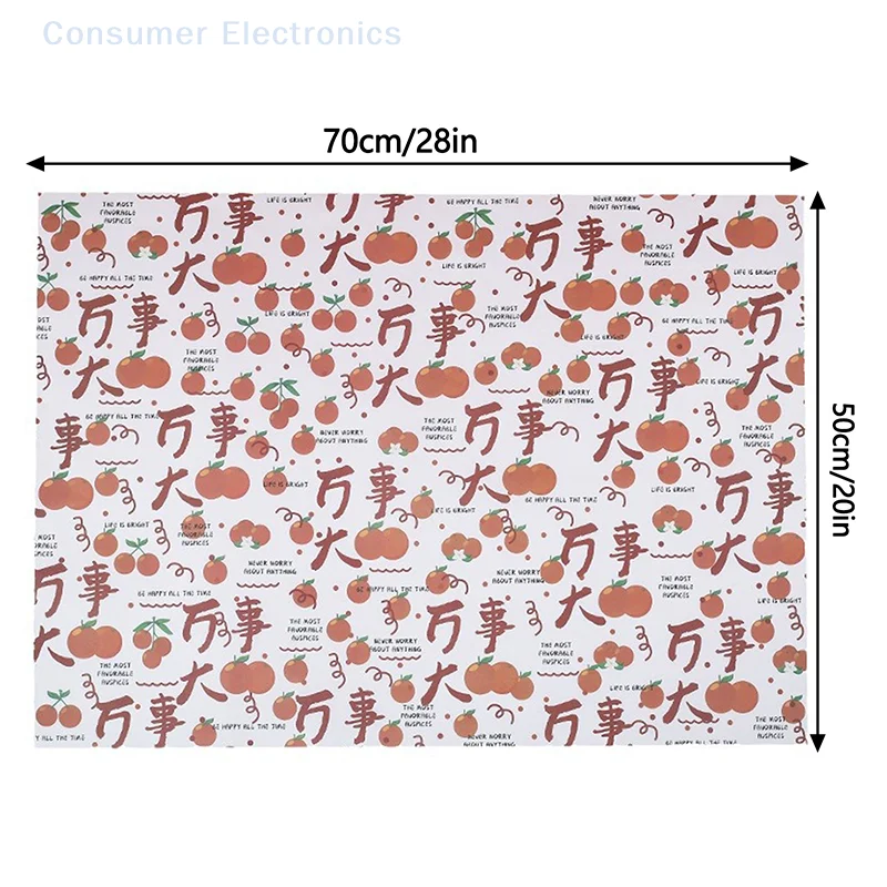 5sheets Tissue Papers Wrapping Creative DIY Craft Flowers Gift Box Packing Wedding Party Home Decoration Supplies 50cm*70cm