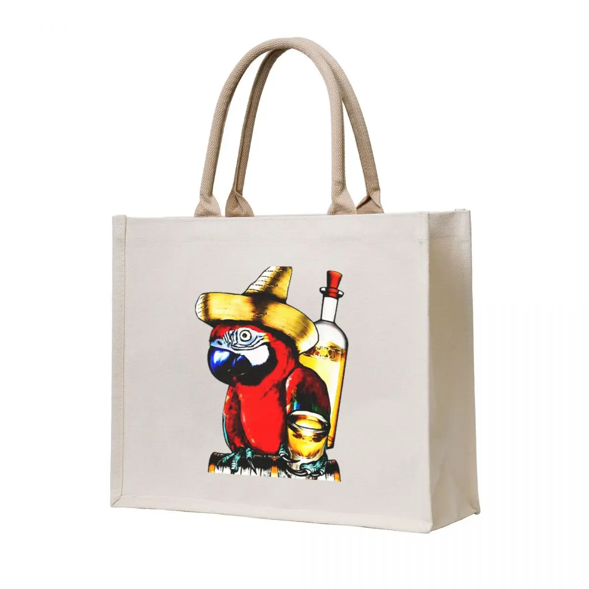 party parrot logo - toast to victory Tote Bag canvas tote bag Portable shopping bag hand