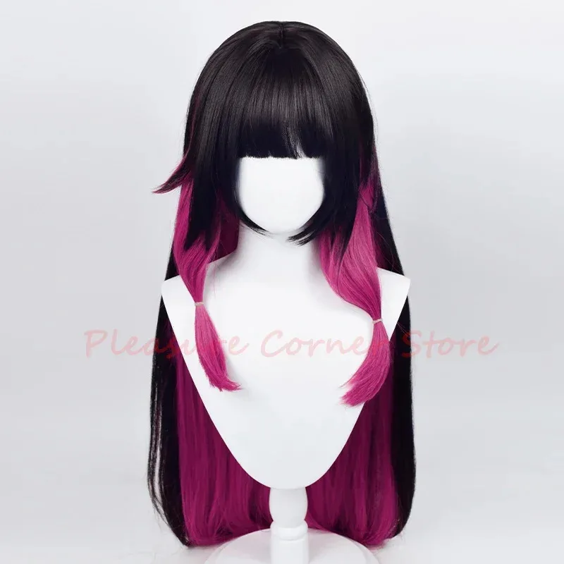 Gioco Genshin Impact Fatui Columbina Parrucca Cosplay 115 cm Lungo Gradiente Resistente Al Calore Sintetico Columbina Cosplay Maschera Copricapi