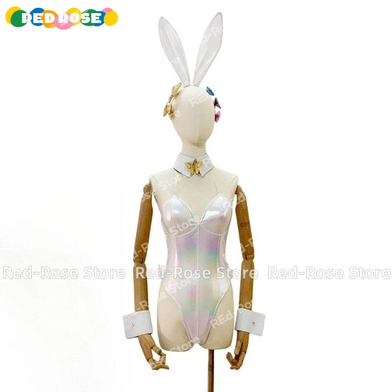 

【Индивидуальные】Игра аниме Needy Girl Overdose Rain Bunny Girl Косплей Костюм Экипировка Хэллоуин Рождественская униформа Костюмы
