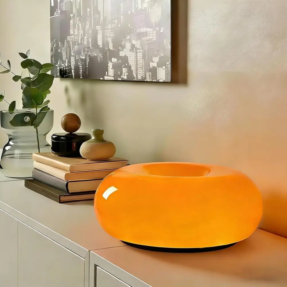 

Ambient Light Donut Table Lamp for Aesthetic Home Decor in Living Room or Bedroom