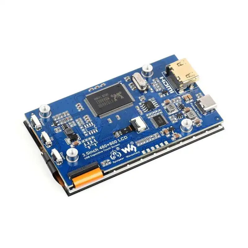 Waveshare 24037 3.5 inch IPS Capacitive Touch LCD Display 480 x 800 Adjustable Brightness Support Raspberry Pi JetsonNano