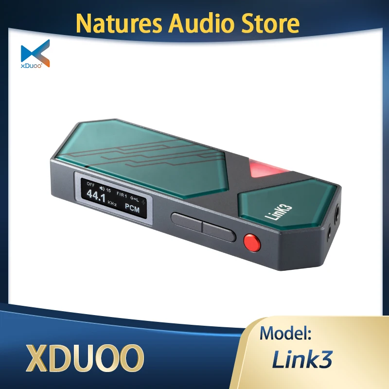 

xDuoo Link3 Portable USB DAC Mini Audio Decoder Headphone Amplifier IEMs AMP with Dual ES9039Q2M DAC Chips and 4.4mm Output