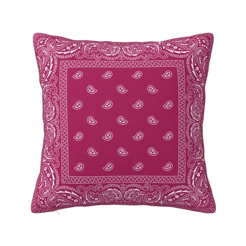 Funda de cojín Bandana Paisley estilo étnico bohemio, funda de almohada suave de 60x60cm para sofá, funda de almohada cuadrada para coche, decoración del hogar