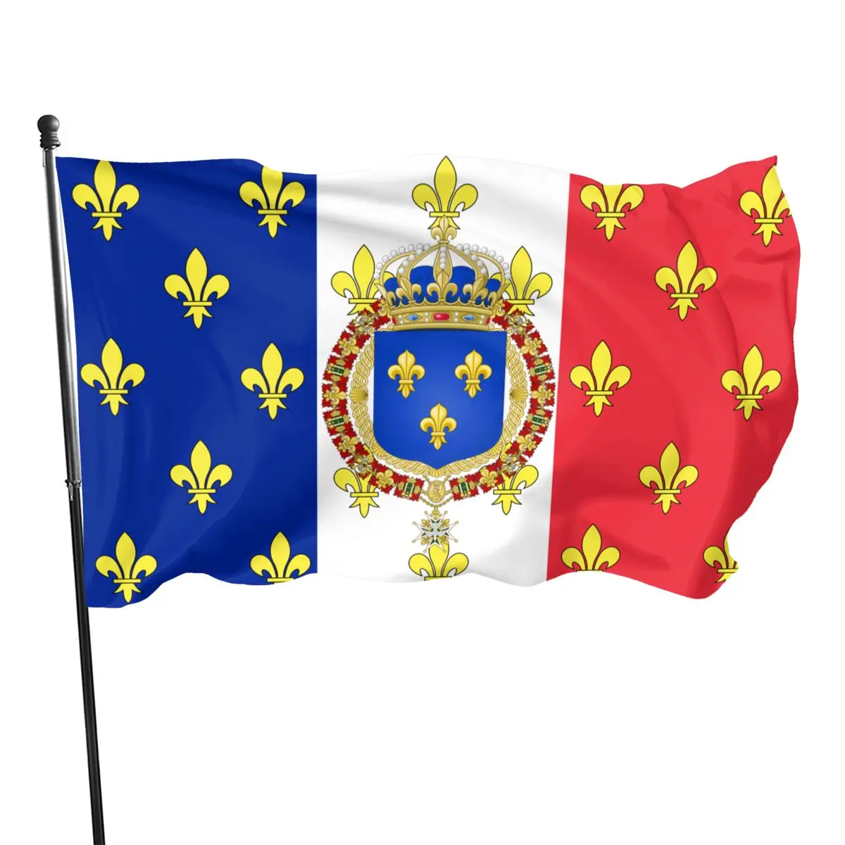Royal Standard of Napoleon III of France Flag Cords Second French Empire Small Flags Indoor and Outdoor Decoration for Women Men
