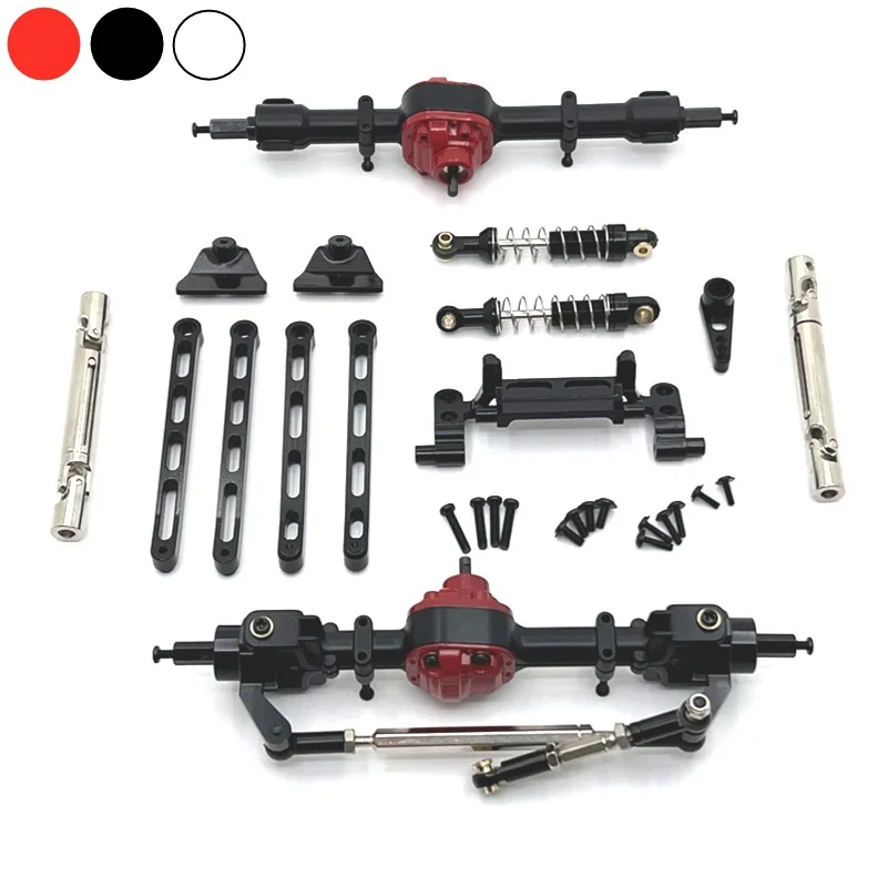 

MN82 LC79 MN78 Metal Front and Rear Axle Chassis Link Rod Pull Rod Mount Shock Absorber Set 1/12 RC Car Upgrade Parts