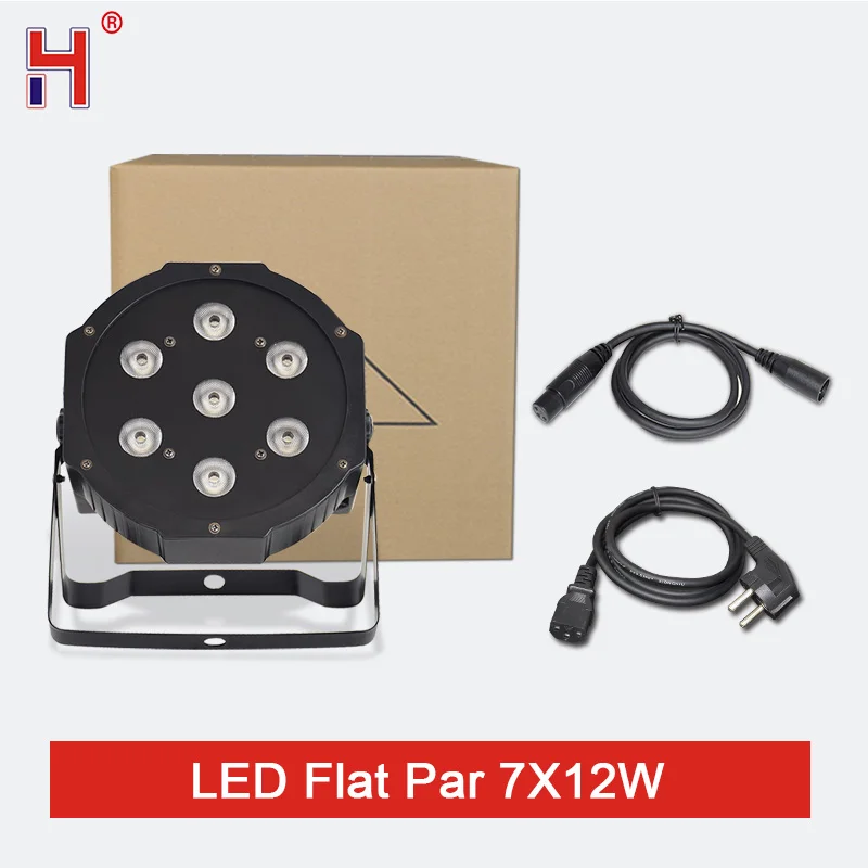 Đèn LED Sân Khấu Flat Par DMX Mini Rửa Ánh Sáng Sân Khấu Với RGBW 4In1 Màu Pha Trộn Stroboscope DJ Tác Dụng Cho Hộp Đêm Gia Đình KTV Thanh