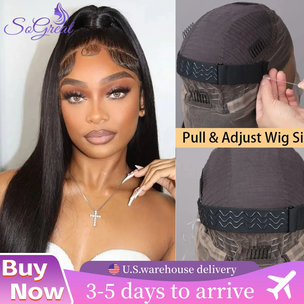 SoGreat مستقيم الدانتيل الجبهة الباروكات العظام شعر طبيعي مفرود الباروكات 360 شعر مستعار دانتيل غير مرئية الرباط شعر مستعار أسود طبيعي البرازيلي