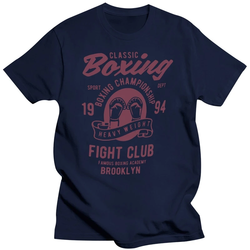 Classic Boxing T-shirt Sport T-shirt Fighter Boxing Championship Fight Club Graphic Tee Gift For Him Organic Cotton men t shirt