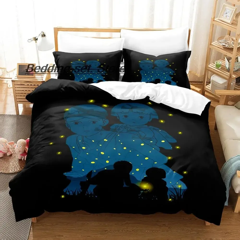 New The Light Of The Fireflies Forest Bedding Set Single Twin Full Queen King Size Bed Set Aldult Kid Bedroom Duvetcover Sets