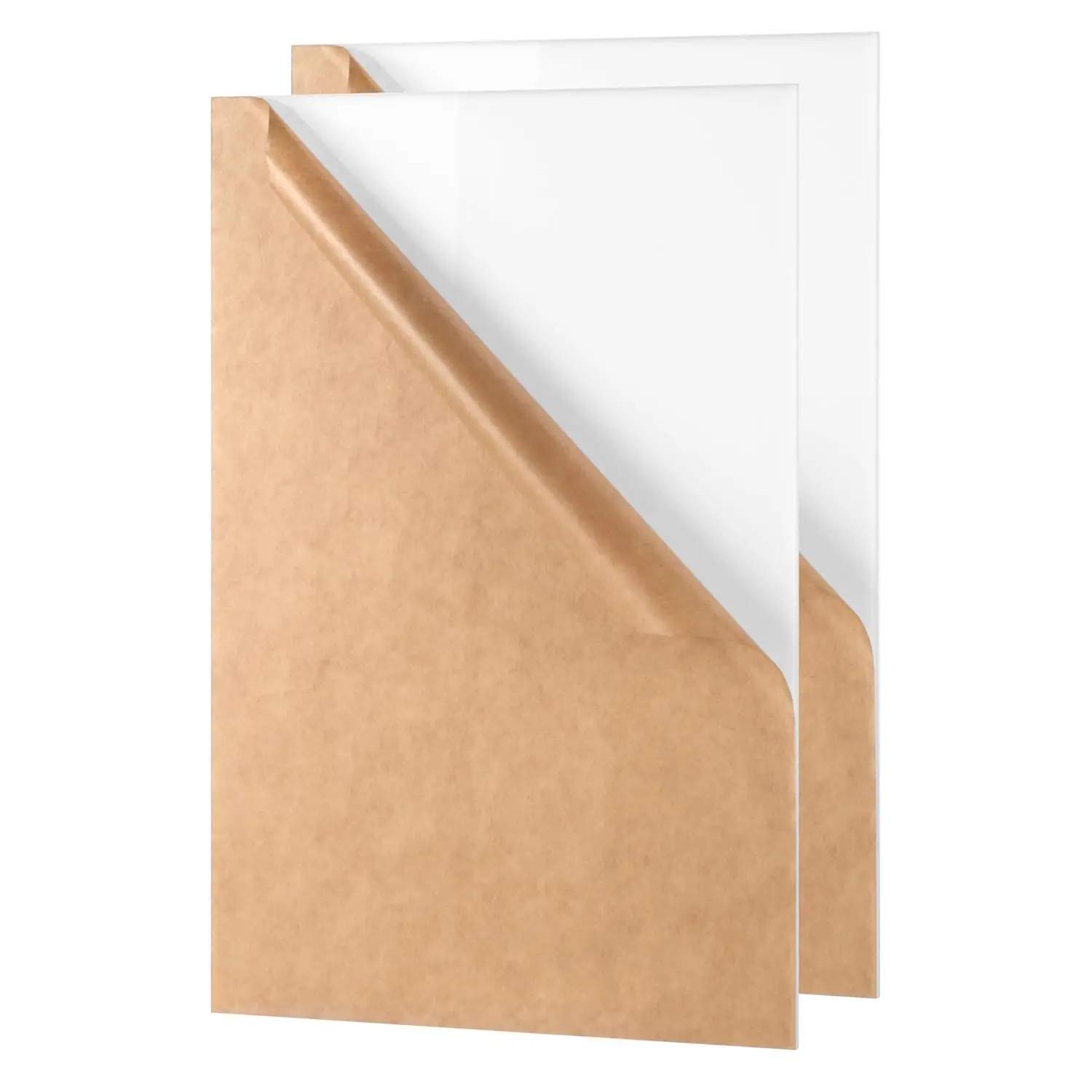White Acrylic Sheet 4×6in 8×12in Thick 3mm Cast Plexiglass Panel Plastic Board for Craft Project, Laser Cutting, Engraving, 2Pcs