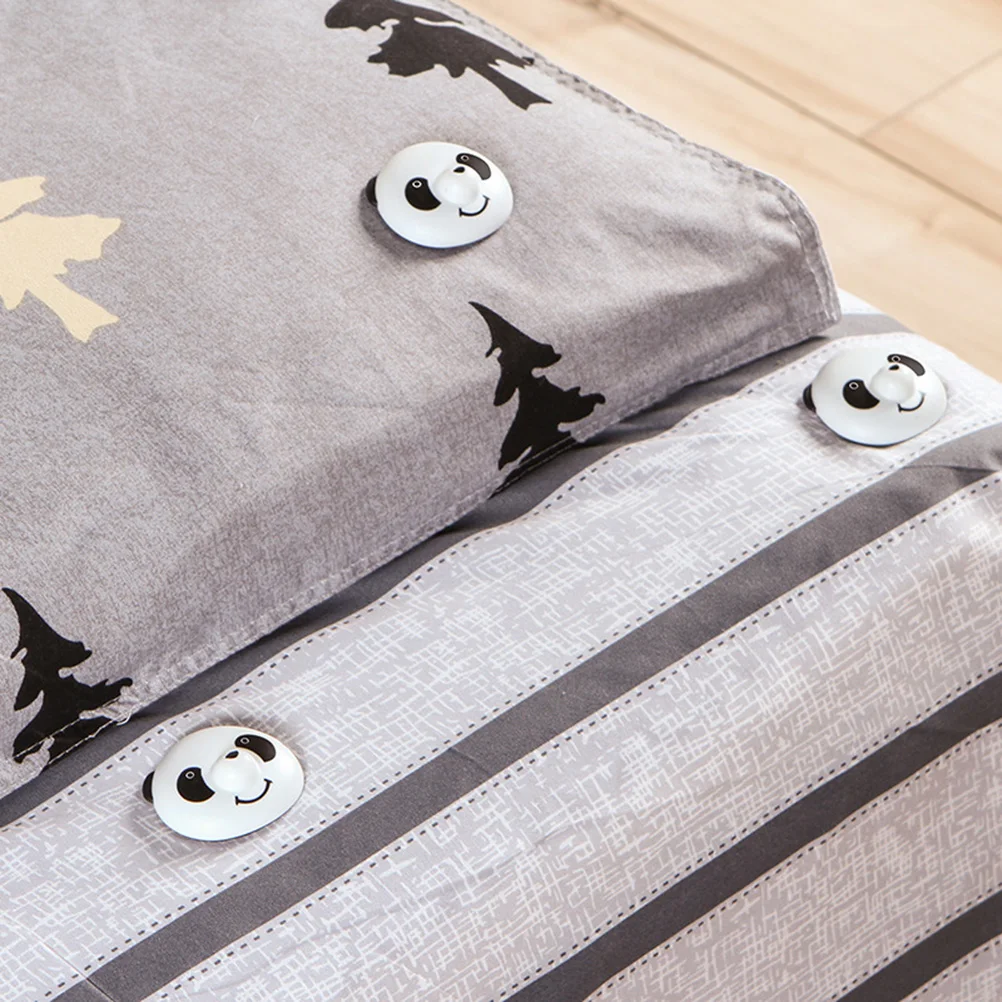 

set of Sheet Fasteners with Panda Pattern Strong Non-slip Quilt Clips for Fitted Mattress Pad Covers Sofa Cushion