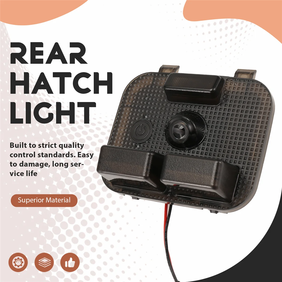 

HOT HOT SALE Rear Hatch Light Trunk Light Camping Lamp Lid Light(Red Light)