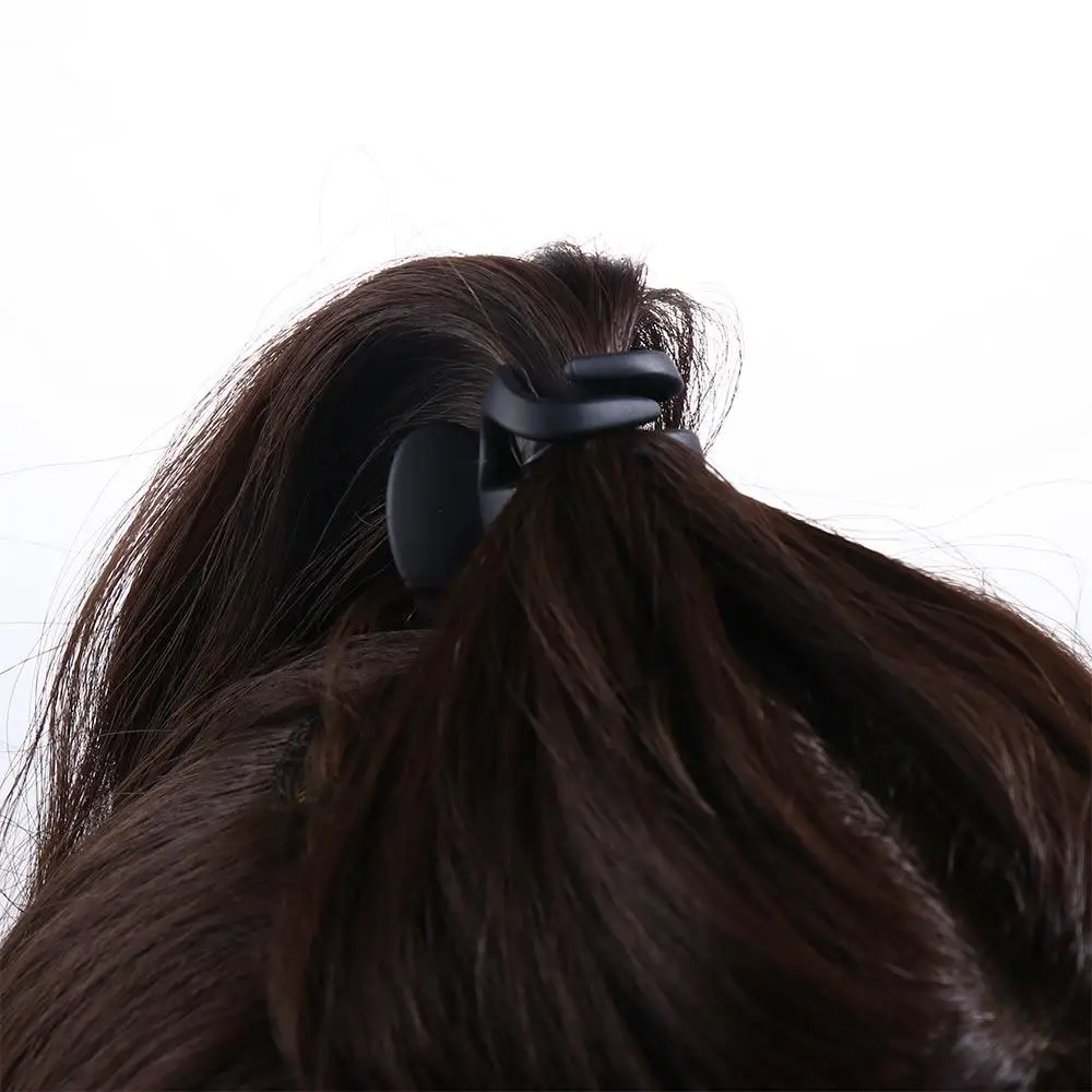 Black Solid Color Pumpkin Hairpin MIni Hairpin Korean Style Hair Clip Small Hair Claw Girls Hairpin High Ponytail Fixed Clip