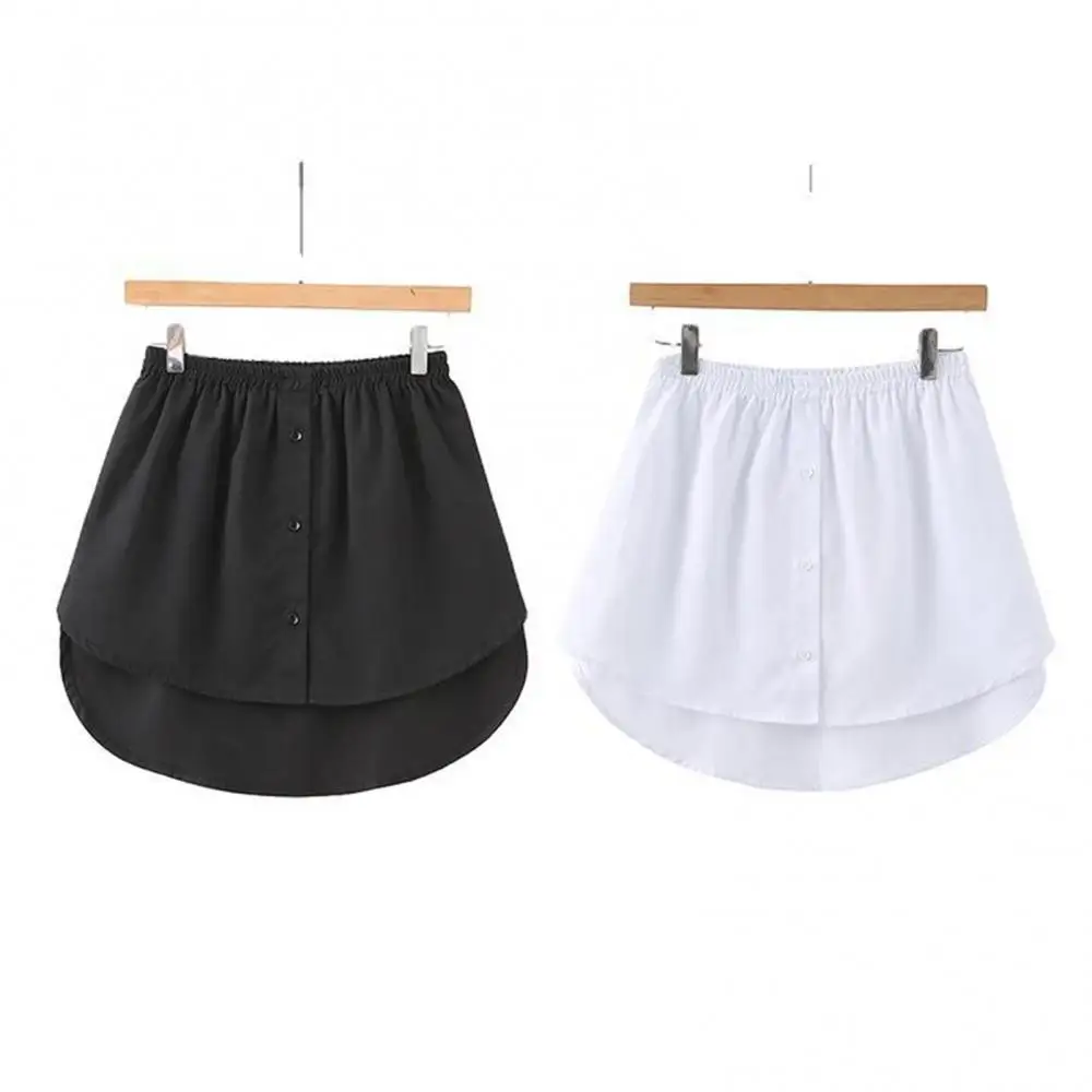 

Irregular Skirt Skirts Women Fake Shirt Blouse Tail Hem Detachable Underskirt A Shirt False Mini Fake Hem Half-body Befree Skirt