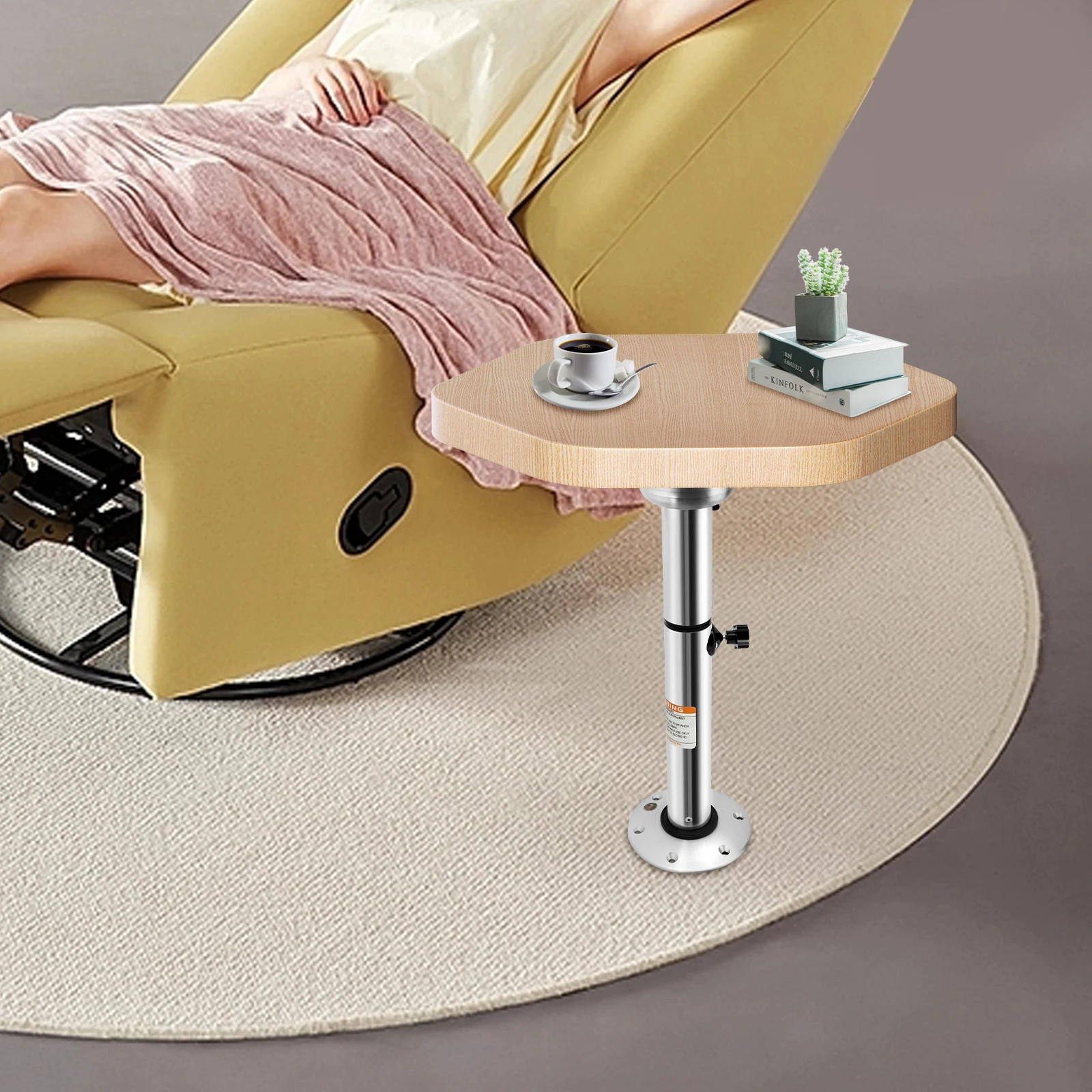 Adjustable Table leg RV Table Base Stand Motorhome Aluminum Table Stand 56-72cm