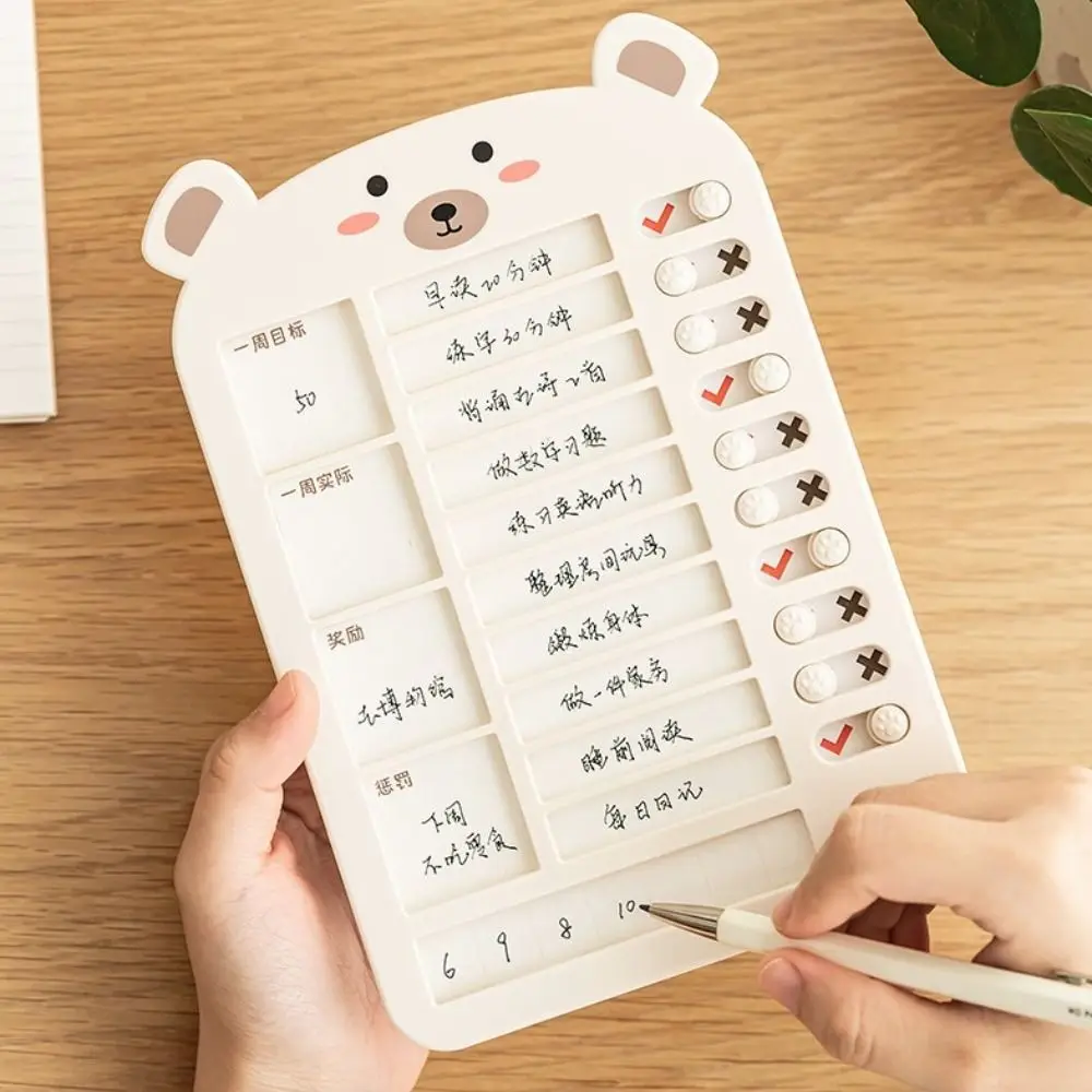 To Do List Planner Chart Checklist Portable Message Board Reusable Schedule Plate Home Supplies