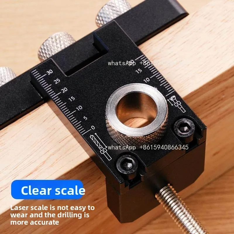 

Woodworking 3-in-1 hole punch, furniture, clothing, cabinet, puzzle, connector, eccentric wheel opening, brass limit block